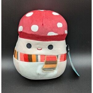 Squishmallows Malcolm the Mushroom With Scarf 8" Autumn Harvest NWT
